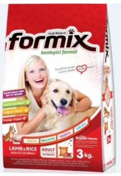 Formix Kuzu Etli Pirinçli Adult 3 kg Köpek Maması