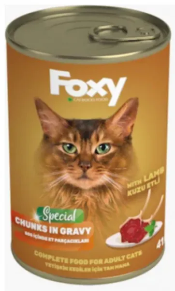 Foxy Kuzu Etli Yetişkin 415 gr Köpek Maması