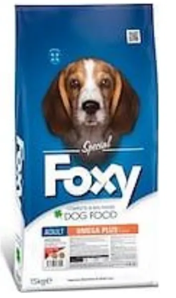Foxy Omega Plus Balıklı Yetişkin 15 kg Köpek Maması