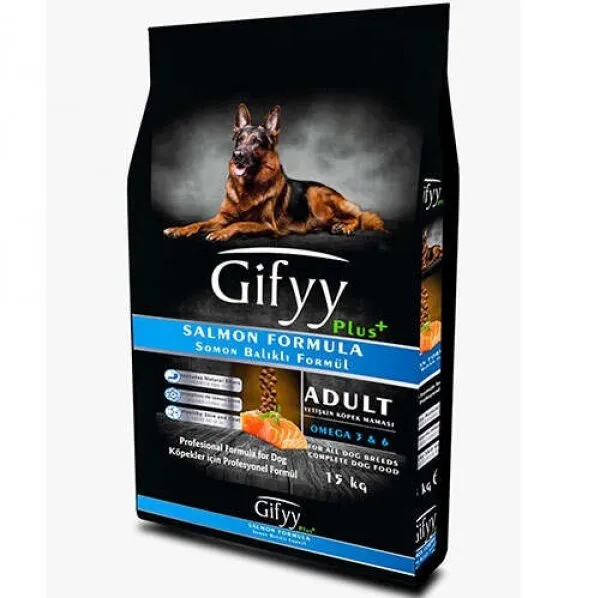 Gifyy Premium Somon Balıklı Yetişkin 15 kg Köpek Maması