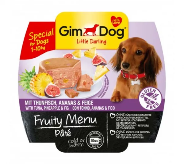 Gimdog Fruity Menu Balıklı, Ananaslı ve İncirli 100 gr Köpek Maması