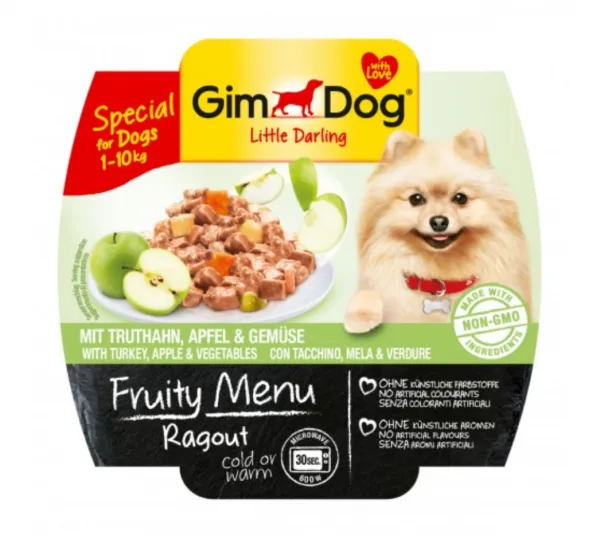 Gimdog Fruity Menu Hindili, Elmalı ve Sebzeli 100 gr Köpek Maması
