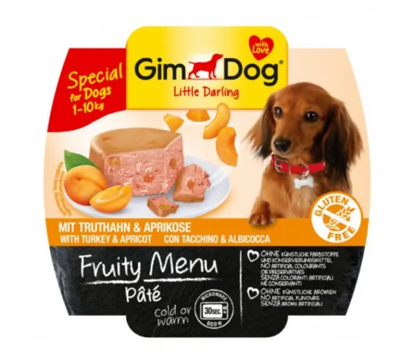 Gimdog Fruity Menu Hindili ve Kayısılı 100 gr Köpek Maması