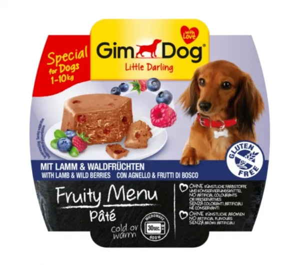 Gimdog Fruity Menu Kuzu Etli ve Yaban Mersinli 100 gr Köpek Maması