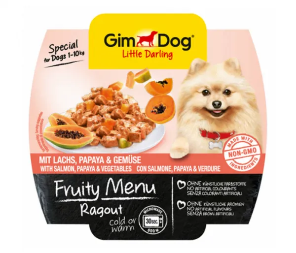 Gimdog Fruity Menu Somonlu, Papayalı ve Sebzeli 100 gr Köpek Maması