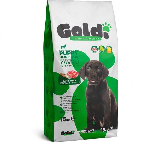 Goldi Kuzulu Pirinçli Kitten 15 kg Köpek Maması
