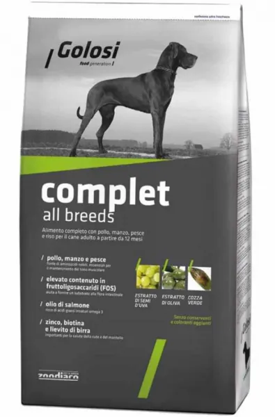 Golosi Complet All Breeds Tüm Irklar 12 Kg Köpek Maması