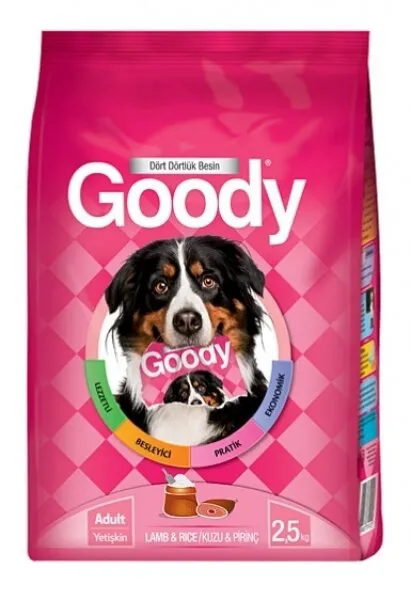 Goody Kuzu Etli ve Pirinçli Yetişkin 2.5 kg 2500 gr Köpek Maması