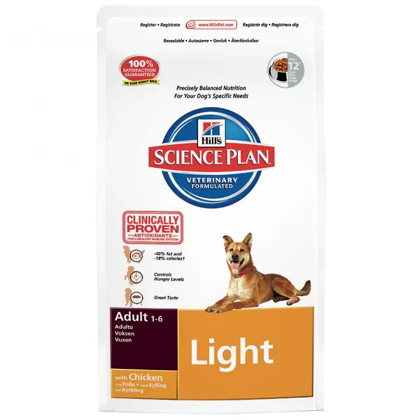 Hill's Adult Light Tavuklu 12 kg Köpek Maması