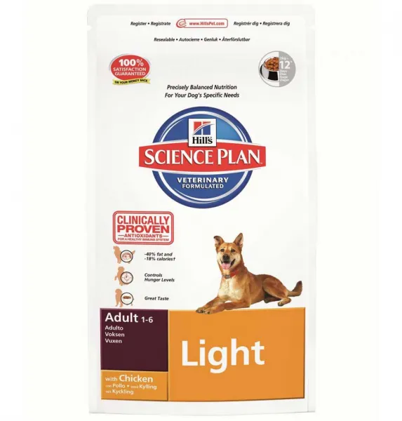 Hill's Adult Light Tavuklu 3 kg Köpek Maması