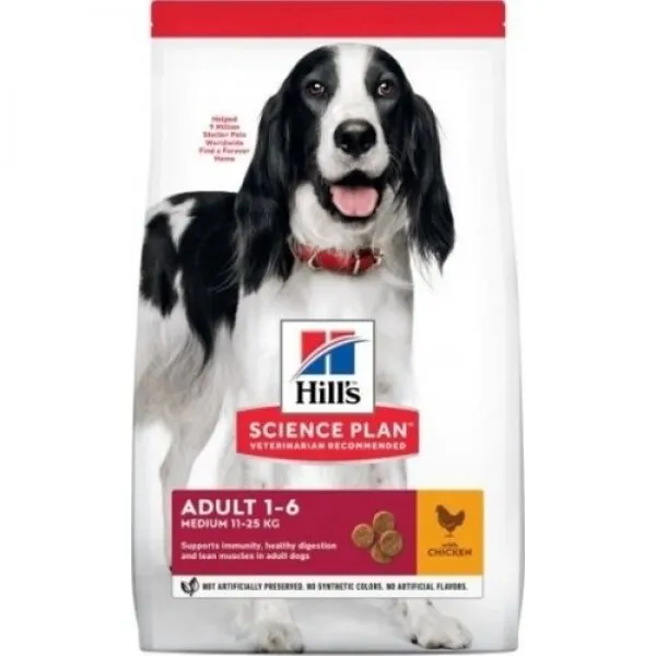 Hill's Adult Medium Tavuklu Orta Irk Yetişkin 14 kg Köpek Maması