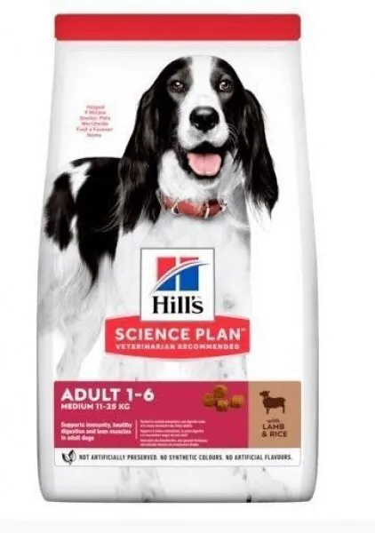 Hill's Kuzu Etli Pirinçli Orta Irk Yetişkin 2.5 kg Köpek Maması