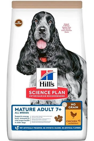 Hill's Mature 7+ Tahılsız Tavuk Etli Yaşlı 2.5 kg Köpek Maması