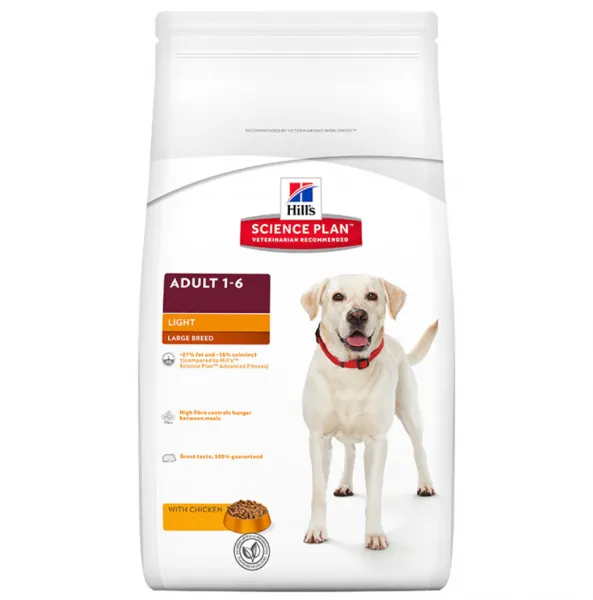 Hill's Science Plan Adult Light Large Tavuklu 12 kg Köpek Maması