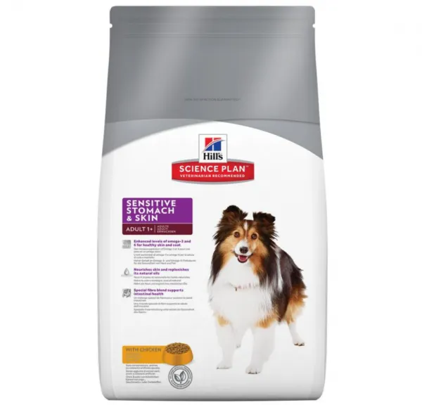 Hill's Science Plan Adult Sensitive Skin Tavuklu 12 kg Köpek Maması