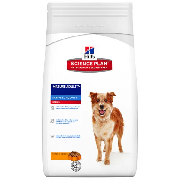 Hill's Science Plan Mature Adult 7+ Medium Tavuklu 12 kg Köpek Maması