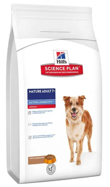 Hill's Scıence Plan Senior +7 Kuzulu Pirinçli 3 kg Köpek Maması