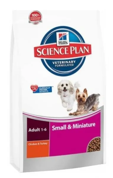 Hill's Science Plan Small&Minature Tavuk ve Hindili Yetişkin 3 kg Köpek Maması