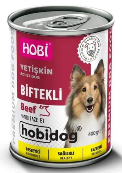 Hobi Dog Biftekli Yetişkin 400 gr Köpek Maması