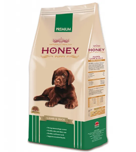 Honey Puppy Kuzu Etli ve Pirinçli 15 kg Köpek Maması