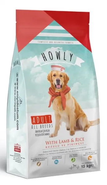 Howly Kuzulu ve Pirinçli Orta ve Büyük Irk Yetişkin 3 kg Köpek Maması