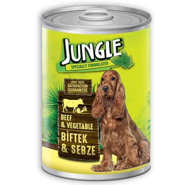 Jungle Adult Biftekli ve Sebzeli 1230 gr Köpek Maması