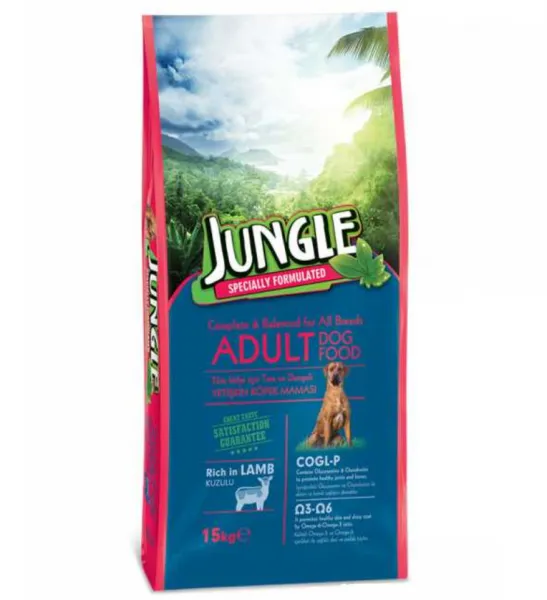 Jungle Adult Kuzu Etli 15 kg Köpek Maması