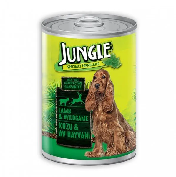 Jungle Kuzu Etli Av Hayvanlı 415 gr Köpek Maması