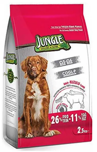 Jungle Kuzu Etli Yetişkin 2.5 kg Köpek Maması