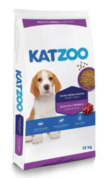 Katzoo Kuzu Etli Pirinçli Yavru 15 kg Köpek Maması
