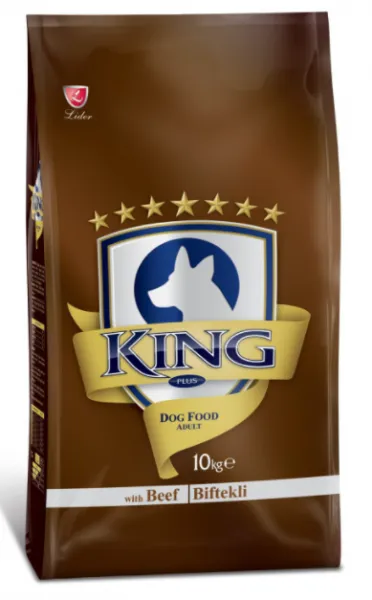 King Plus Beef Dog Biftekli Yetişkin 10 kg Köpek Maması