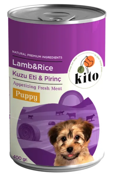 Kito Kuzu Etli ve Pirinçli Yavru 400 gr Köpek Maması