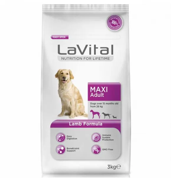 LaVital Adult Maxi Kuzu Etli 12 kg Köpek Maması