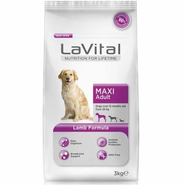 LaVital Maxi Adult Kuzulu 3 kg Köpek Maması