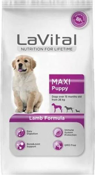 LaVital Puppy Kuzu Etli 15 kg Köpek Maması