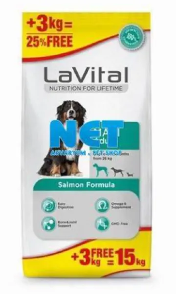 LaVital Somonlu Büyük Irk 15 kg Köpek Maması