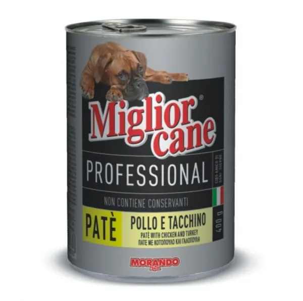 Miglior Cane Pate Tavuklu Hindili 400 gr Köpek Maması