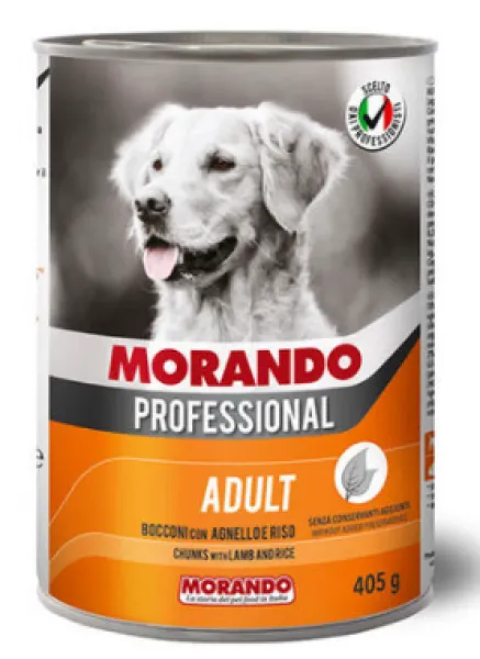 Morando Kuzu Etli ve Pirinçli 405 gr Köpek Maması