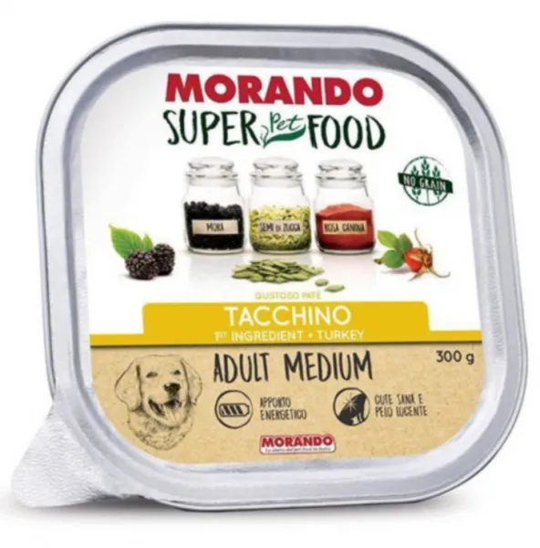 Morando Super Food Mini  Tahılsız Hindili Ezme 300 gr Köpek Maması