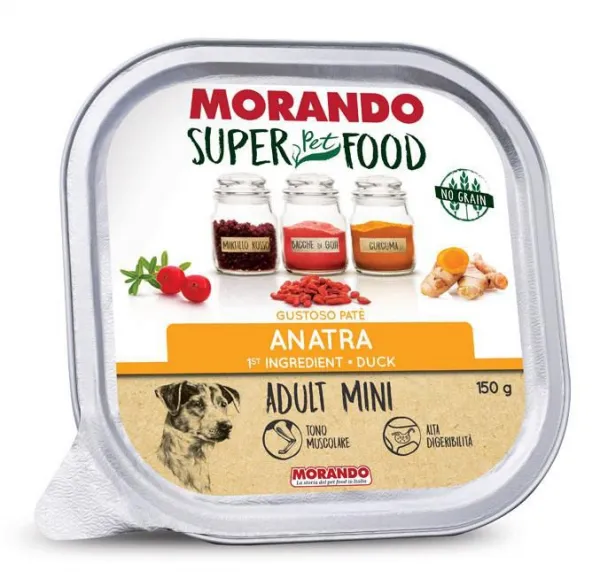 Morando Super Food Mini Tahılsız Ördekli Ezme 150 gr Köpek Maması