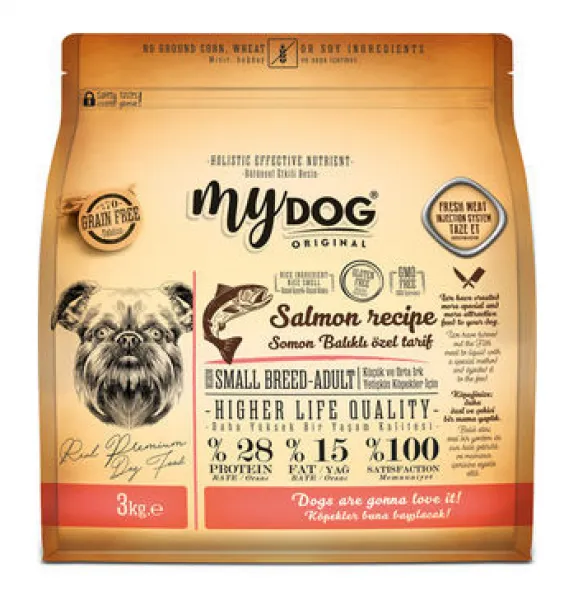 Mydog 70 Tahılsız Somonlu Yetişkin Küçük Irk 3 kg Köpek Maması