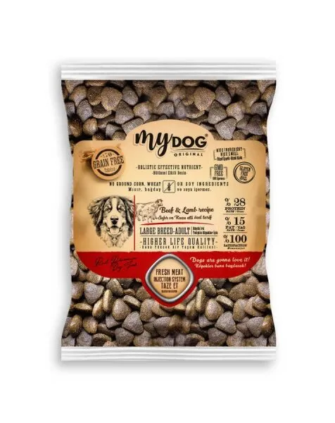 Mydog Tahılsız Sığır ve Kuzu Etli 1 kg Köpek Maması