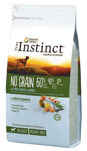 Nature's Variety True Instinct Tahılsız Somonlu Orta ve Büyük Irk Yetişkin 12 kg Köpek Maması