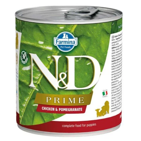 N&D Prime Tavuk ve Narlı Yavru 285 gr Köpek Maması