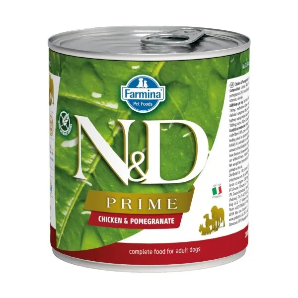 N&D Prime Tavuk ve Narlı Yetişkin 285 gr Köpek Maması