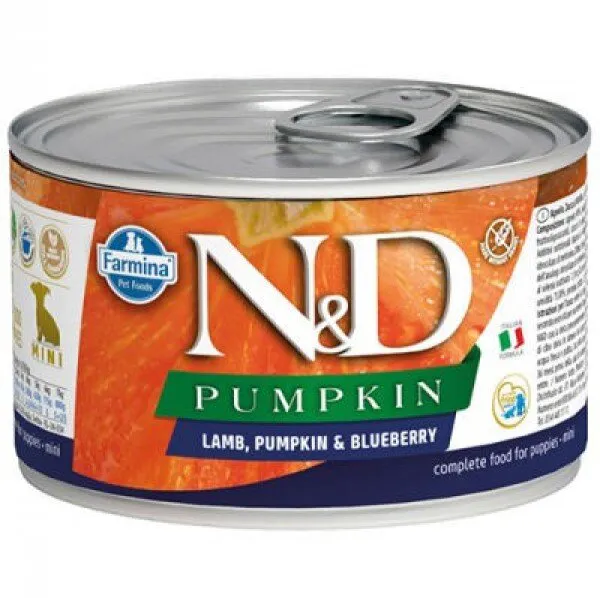 N&D Puppy Pumpkin Balkabak Kuzu ve Yaban Mersini 140 gr Köpek Maması