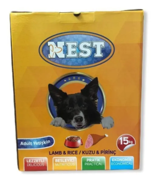 Nest Kuzu Etli Pirinçli Yetişkin 15 kg Köpek Maması