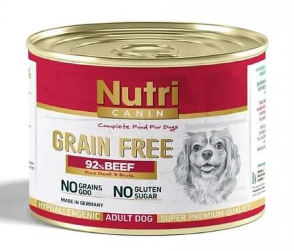Nutri Canin Biftekli Tahılsız Yetişkin 200 gr Köpek Maması