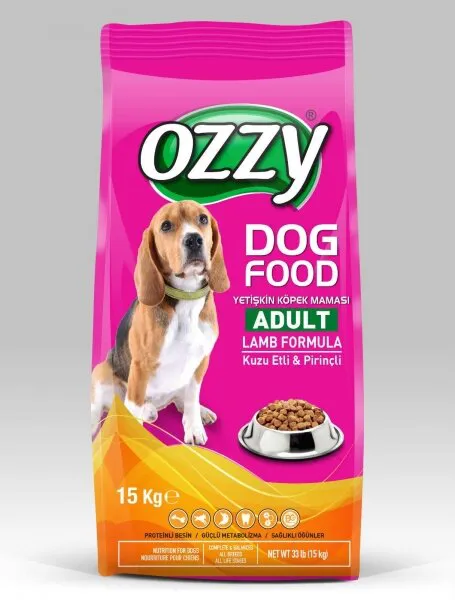 Ozzy Kuzu Etli Pirinçli Yetişkin 15 kg Köpek Maması