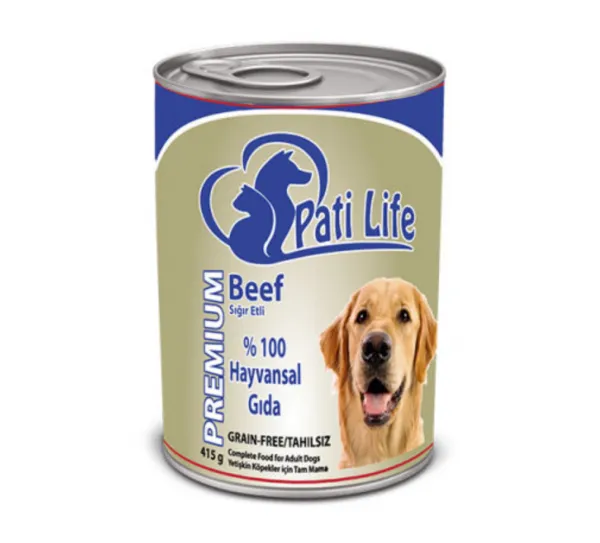 Pati Life Adult Sığır Etli Tahılsız 415 gr Köpek Maması